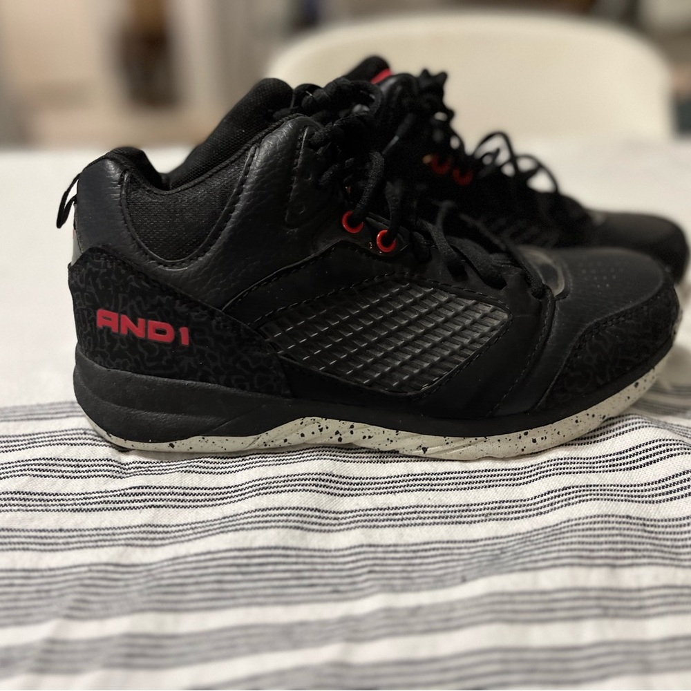 AND1 athletic shoes.